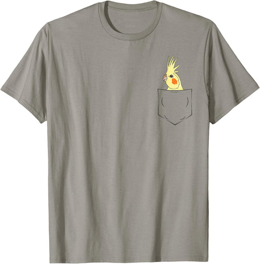 Lutino Cockatiel Bag Birds Gift Parakeets T-Shirt - T-Shirt | Sand