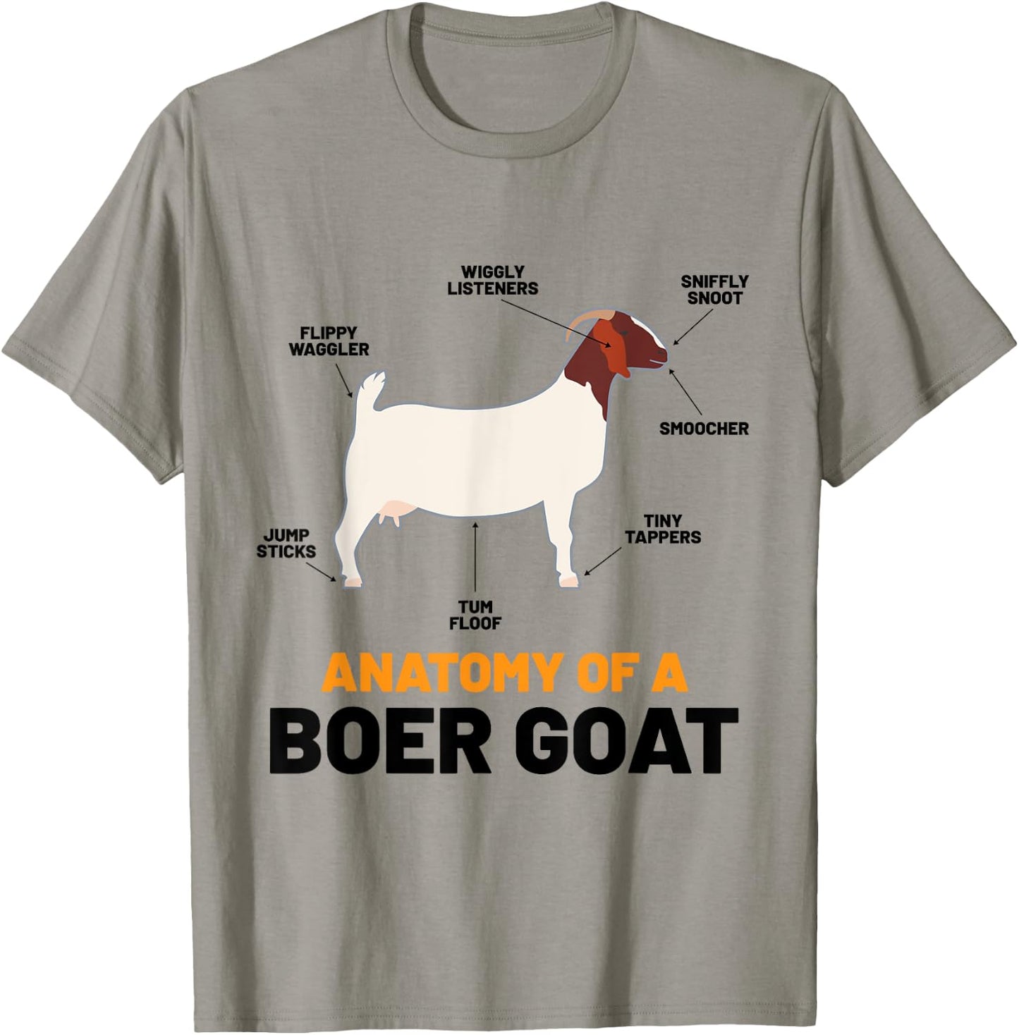Boer Goat Lover Shirs Pet Meme Animal Pun Funny Boer Goat T-Shirt - T-Shirt | Sand