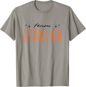 Team Aperölchen | Holy Aperollin Spritz Aperoly Aperoli , White T-Shirt - T-Shirt | Sand
