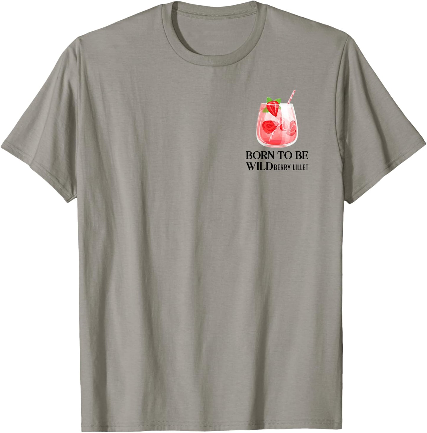 BORN TO BE WILDBERRY LILLET X Cocktail Mädelsabend JGA , White T-Shirt - T-Shirt | Sand