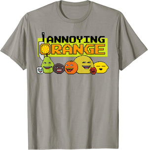 Annoying Orange 8-Bit Video Game Style T-Shirt - T-Shirt | Sand