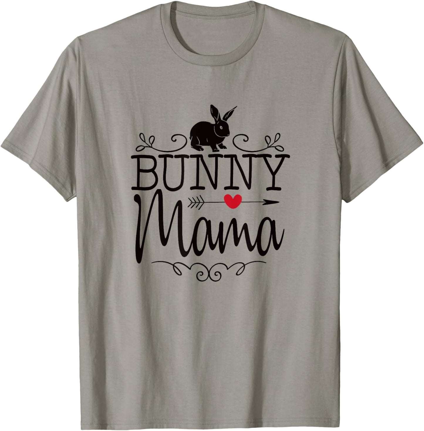 Bunny Mama Rabbit Mom Graphic and Girls T-Shirt - T-Shirt | Sand