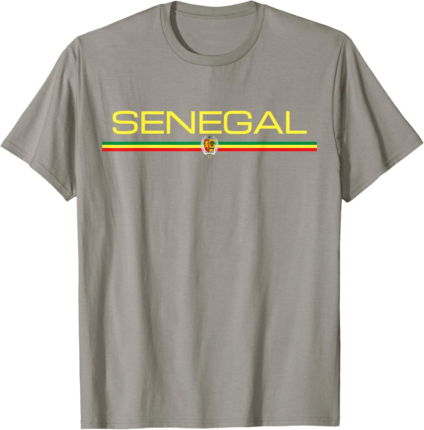 Senegal Flag Sengalese Sports Athletic Jersey Style T-Shirt - T-Shirt | Sand