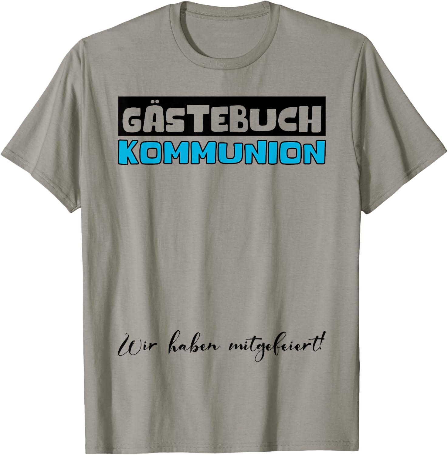 Kommunion Gästebuch Katholische Kirche Mädchen Jungen T-Shirt - T-Shirt | Sand