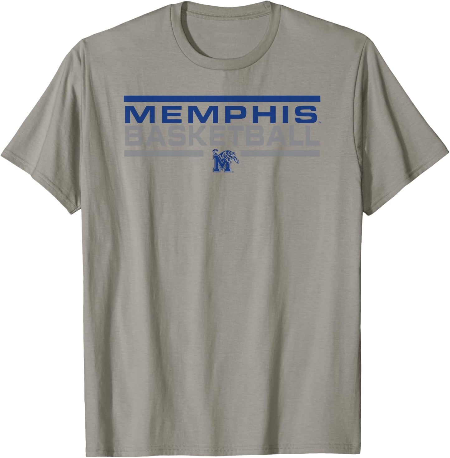 Memphis Tigers Basketball Varsity White Officially Licensed T-Shirt - T-Shirt | Sand