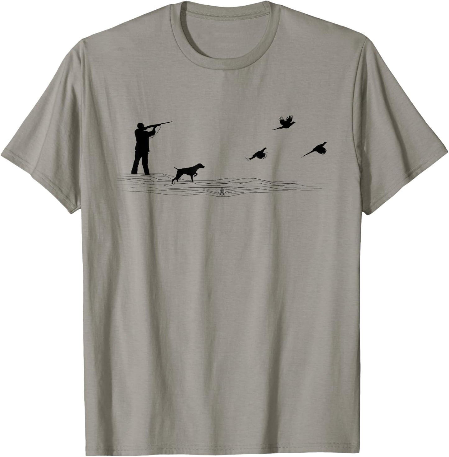 Ringneck Pheasant Hunters Upland Bird Hunting Dog Graphic T-Shirt - T-Shirt | Sand
