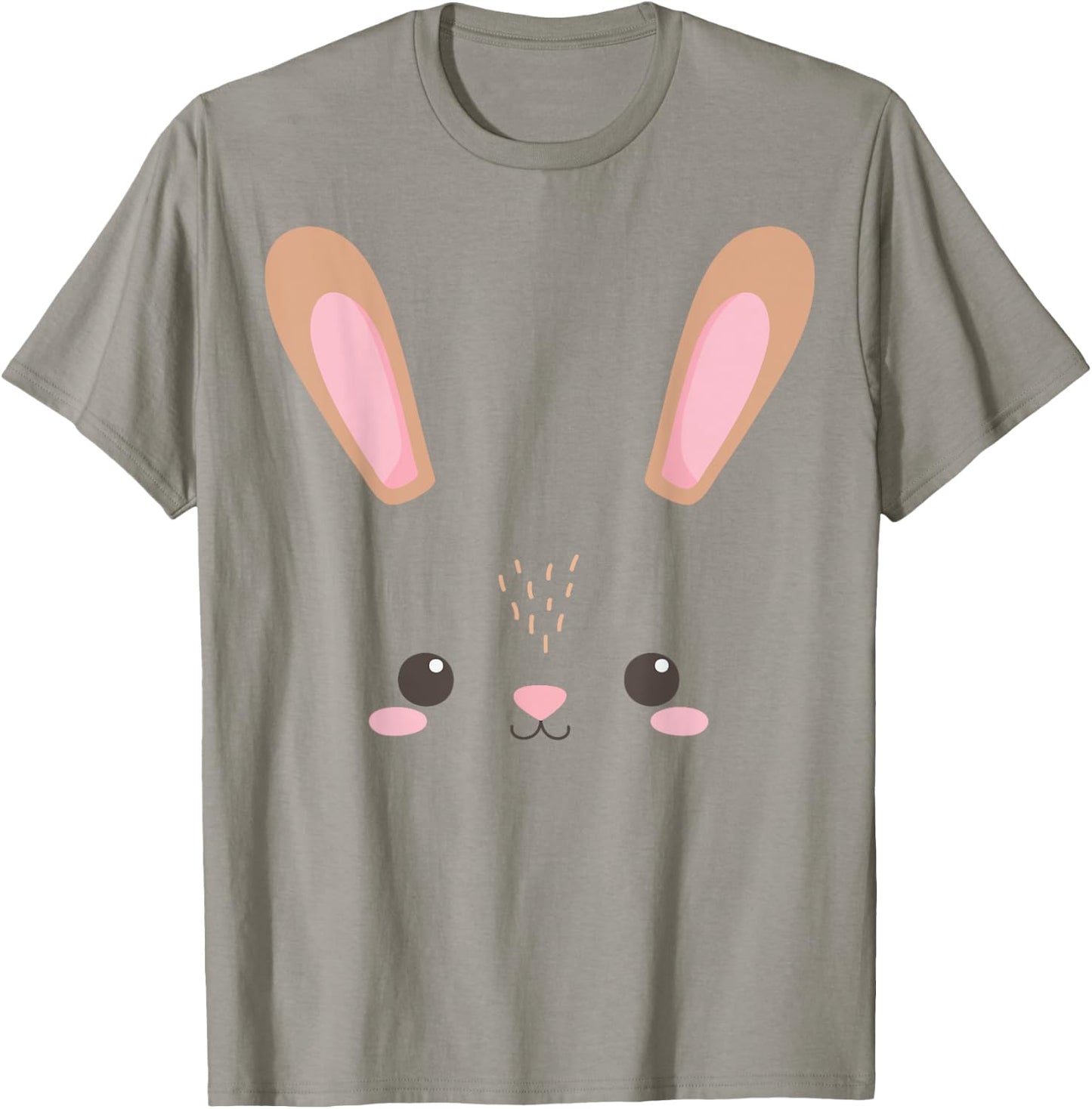 Cute White Bunny Rabbit Face Costume For Kids and Toddlers T-Shirt - T-Shirt | Sand