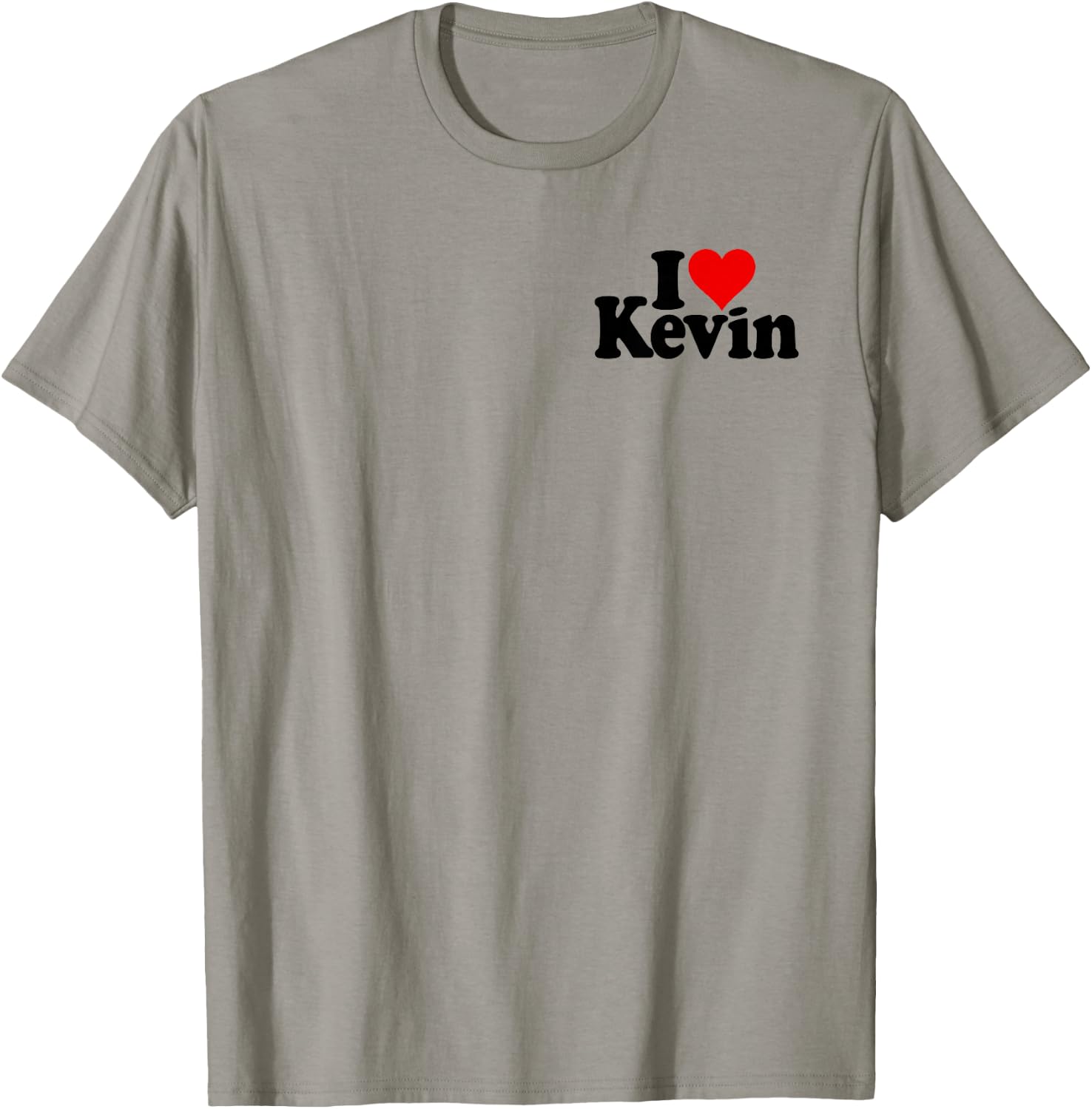 I Love Heart Kevin Name on a T-Shirt - T-Shirt | Sand