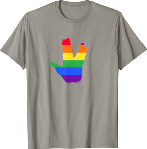 Star Trek Pride Vulcan Salute T-Shirt - T-Shirt | Sand