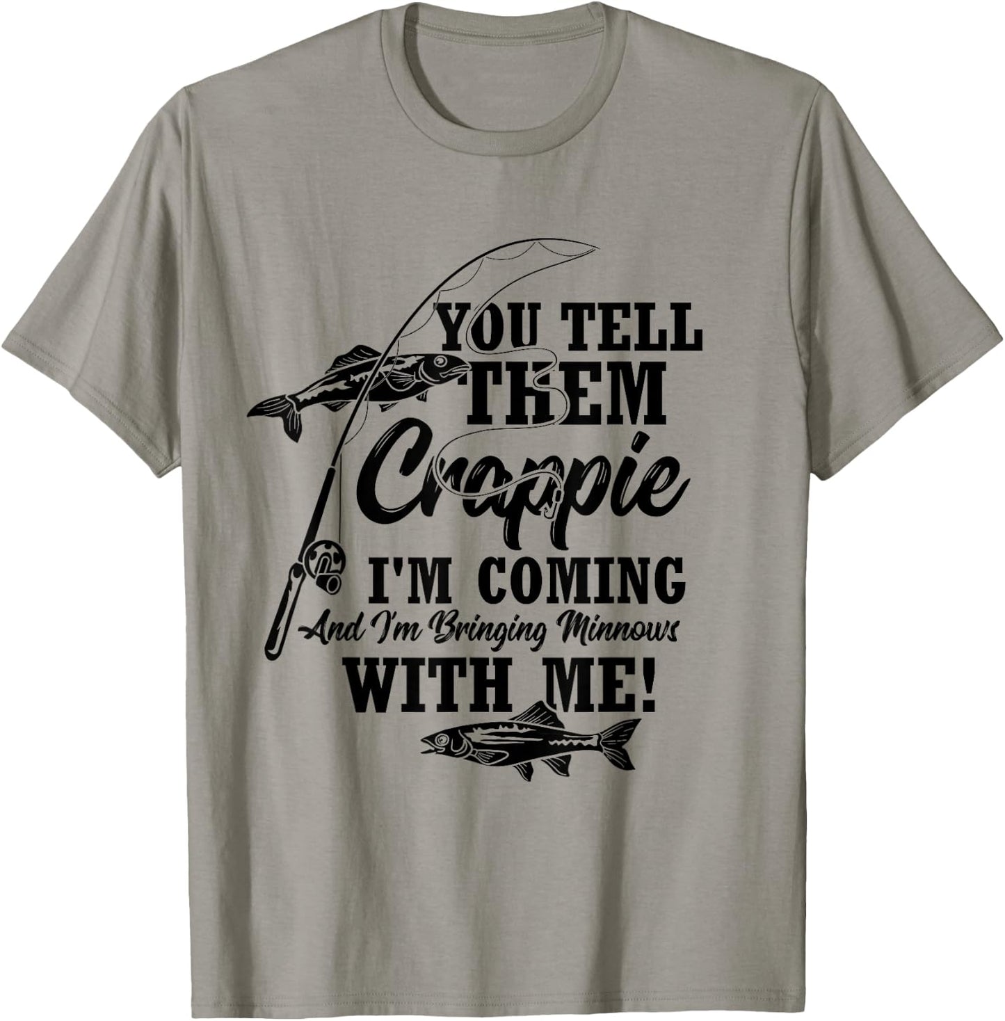 Crappie Fishing Angler T-Shirt - T-Shirt | Sand