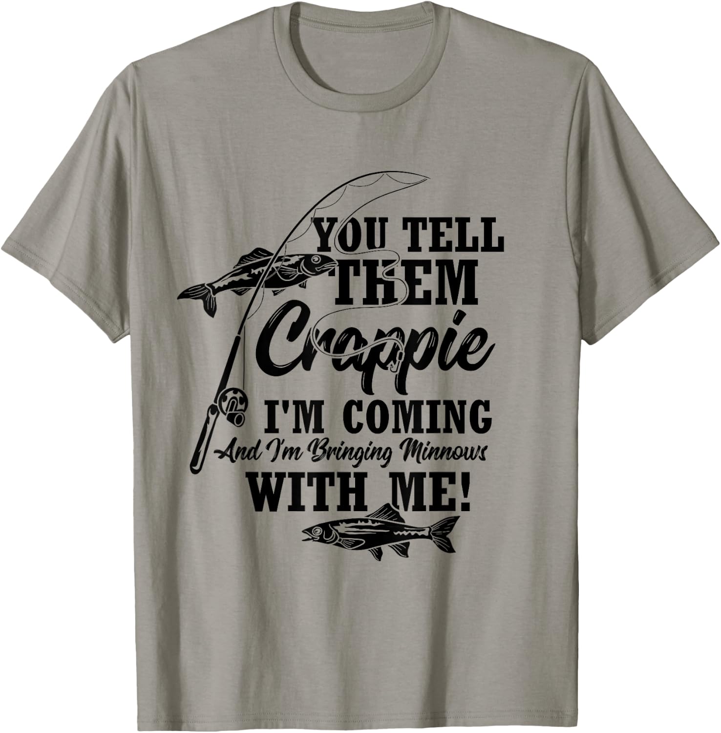 Crappie Fishing Angler T-Shirt - T-Shirt | Sand