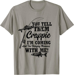 Crappie Fishing Angler T-Shirt - T-Shirt | Sand