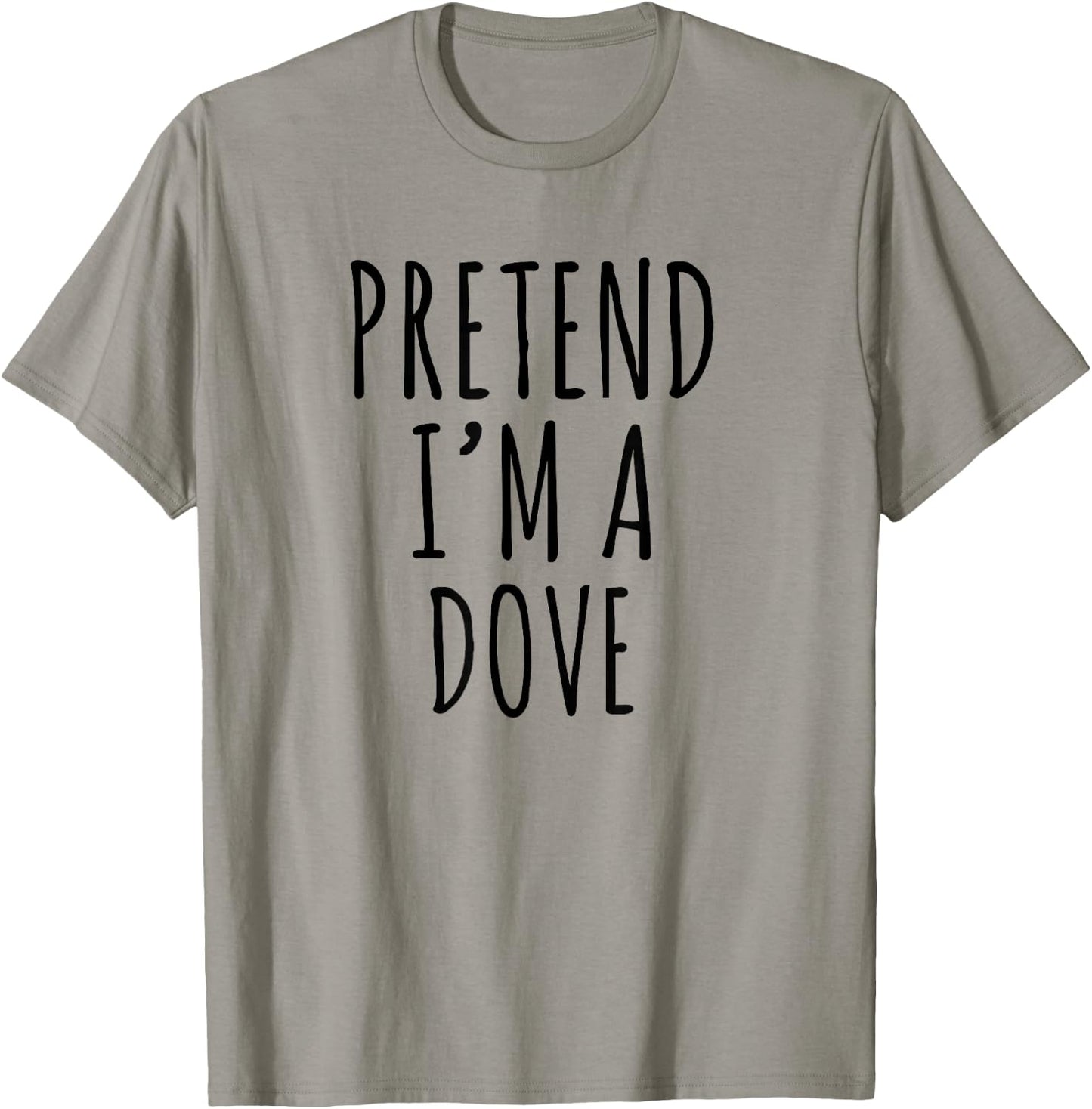 Lazy Halloween Costume Pretend I'm A Dove Simple T-Shirt - T-Shirt | Sand