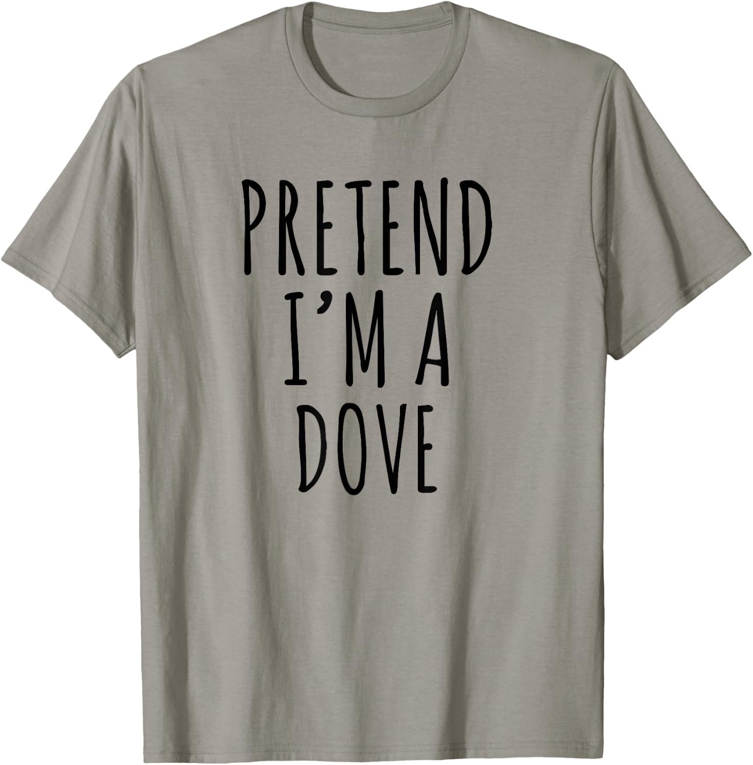Lazy Halloween Costume Pretend I'm A Dove Simple T-Shirt - T-Shirt | Sand