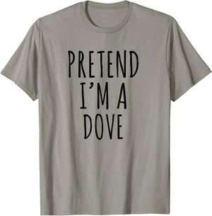 Lazy Halloween Costume Pretend I'm A Dove Simple T-Shirt - T-Shirt | Sand