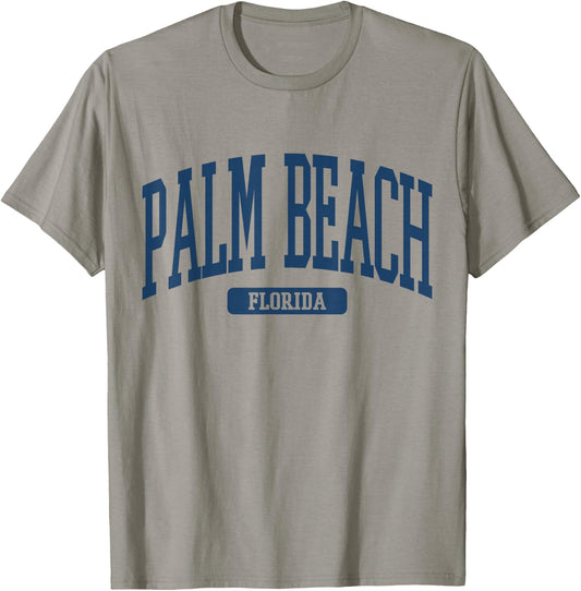 Palm Beach Florida Souvenir Beach Classic, Minimalist T-Shirt - T-Shirt | Sand