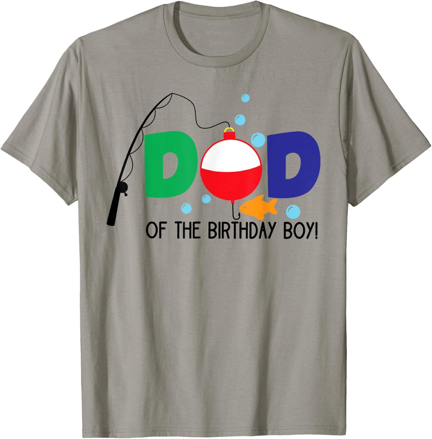 Dad of The Big One Fishing Boy First Birthday Ofishally T-Shirt - T-Shirt | Sand