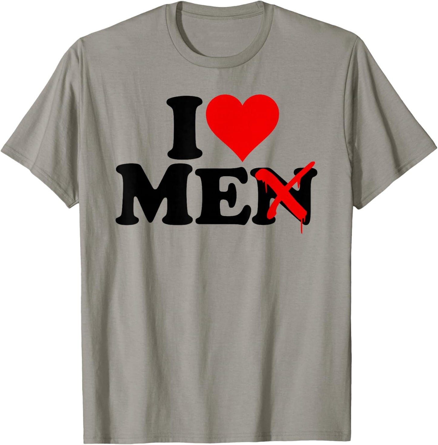I Love Heart Me Men T-Shirt - T-Shirt | Sand