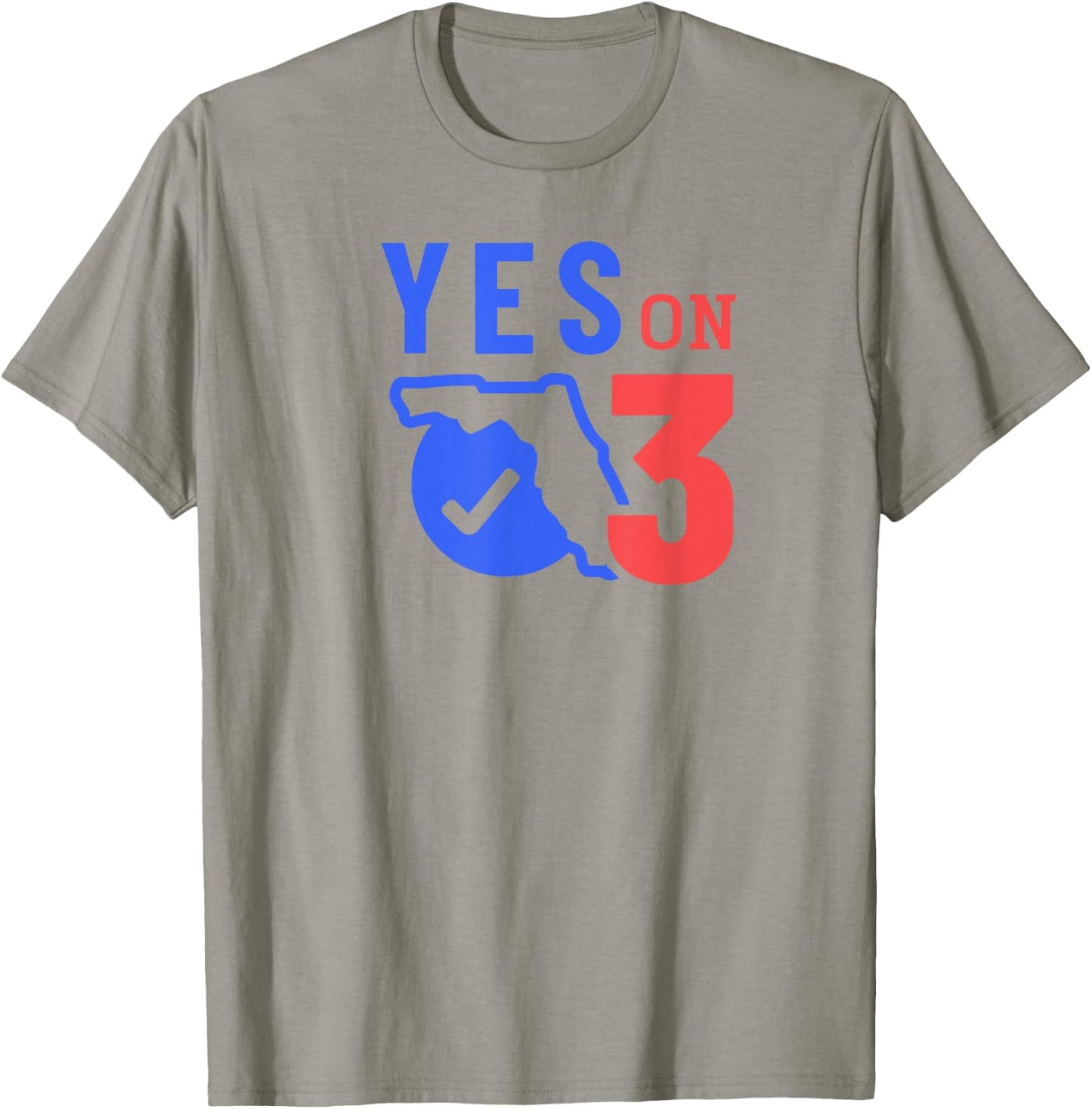 Vote Yes on 3! T-Shirt - T-Shirt | Sand