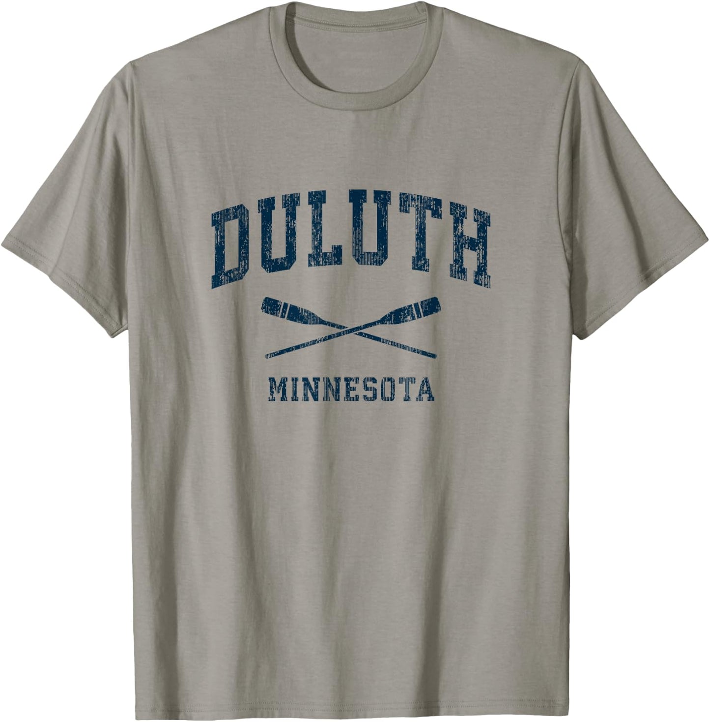Duluth Minnesota Vintage Nautical Paddles Sports Oars T-Shirt - T-Shirt | Sand