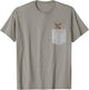 Animal in Your Pocket Funny White Tail Deer peeking out t sh T-Shirt - T-Shirt | Sand