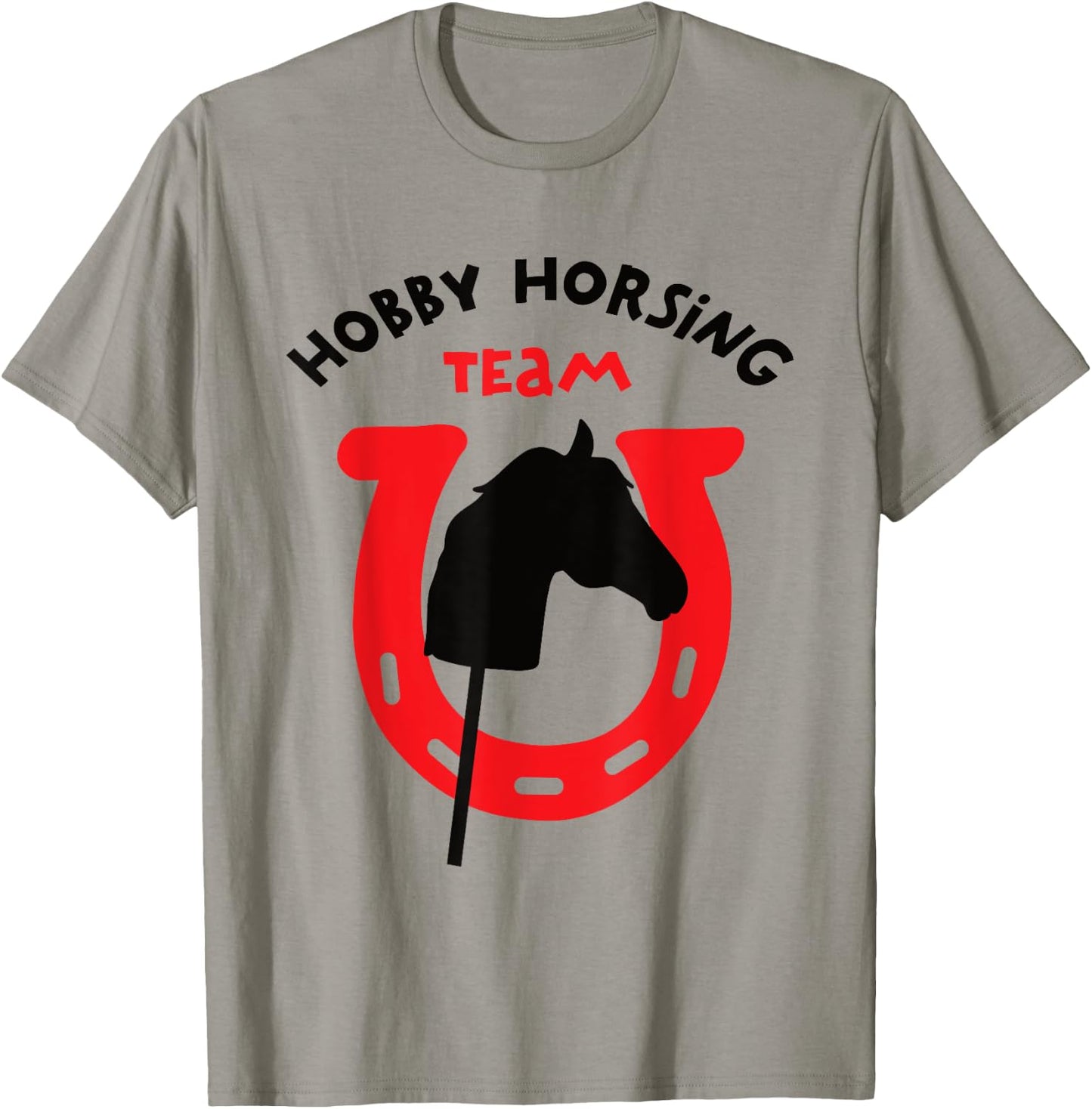 Men's Hobby Horsing Team Rider Riding Horses Father Horse , White T-Shirt - T-Shirt | Sand