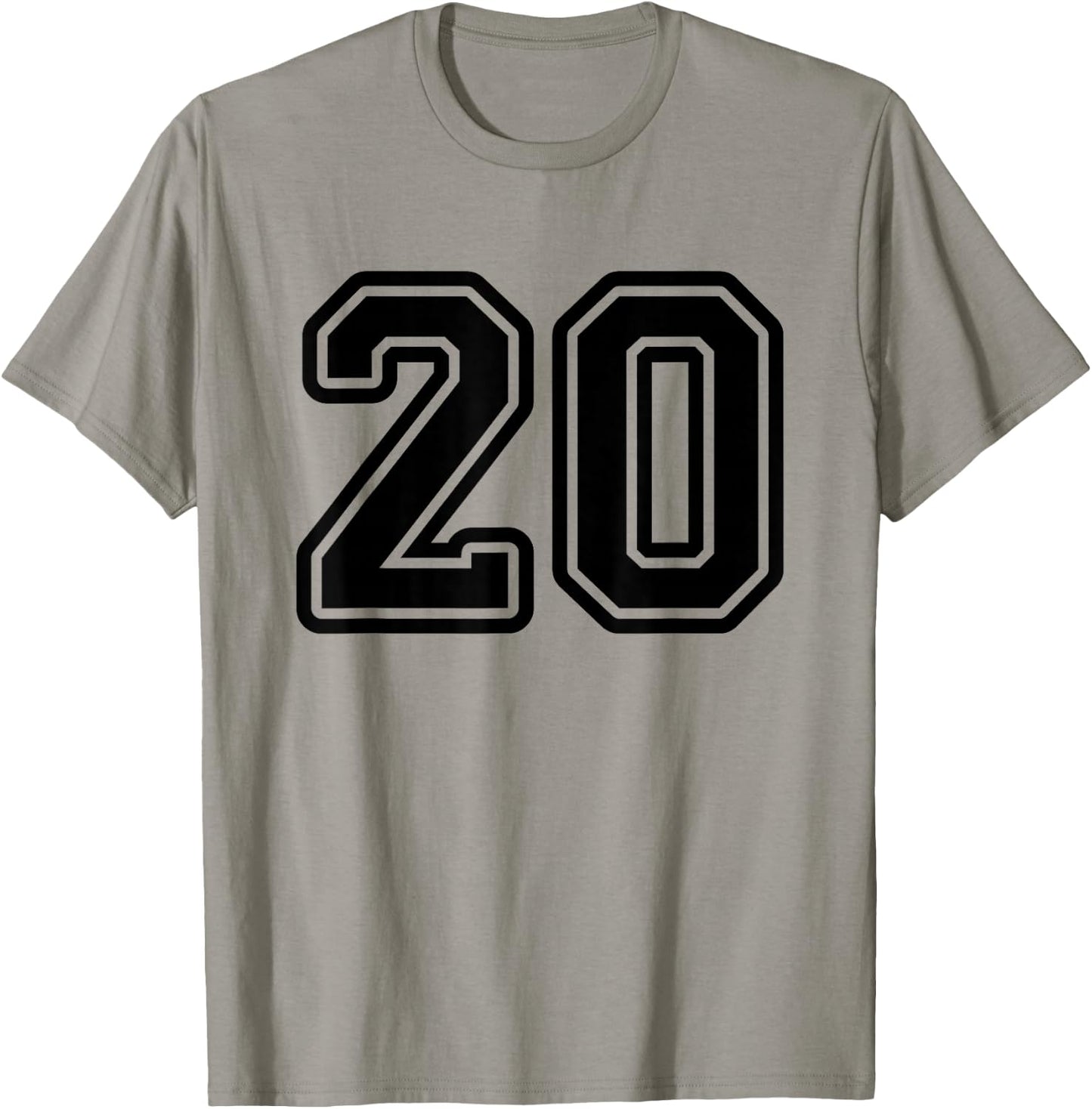 Sport Team Number #20 T-Shirt - T-Shirt | Sand