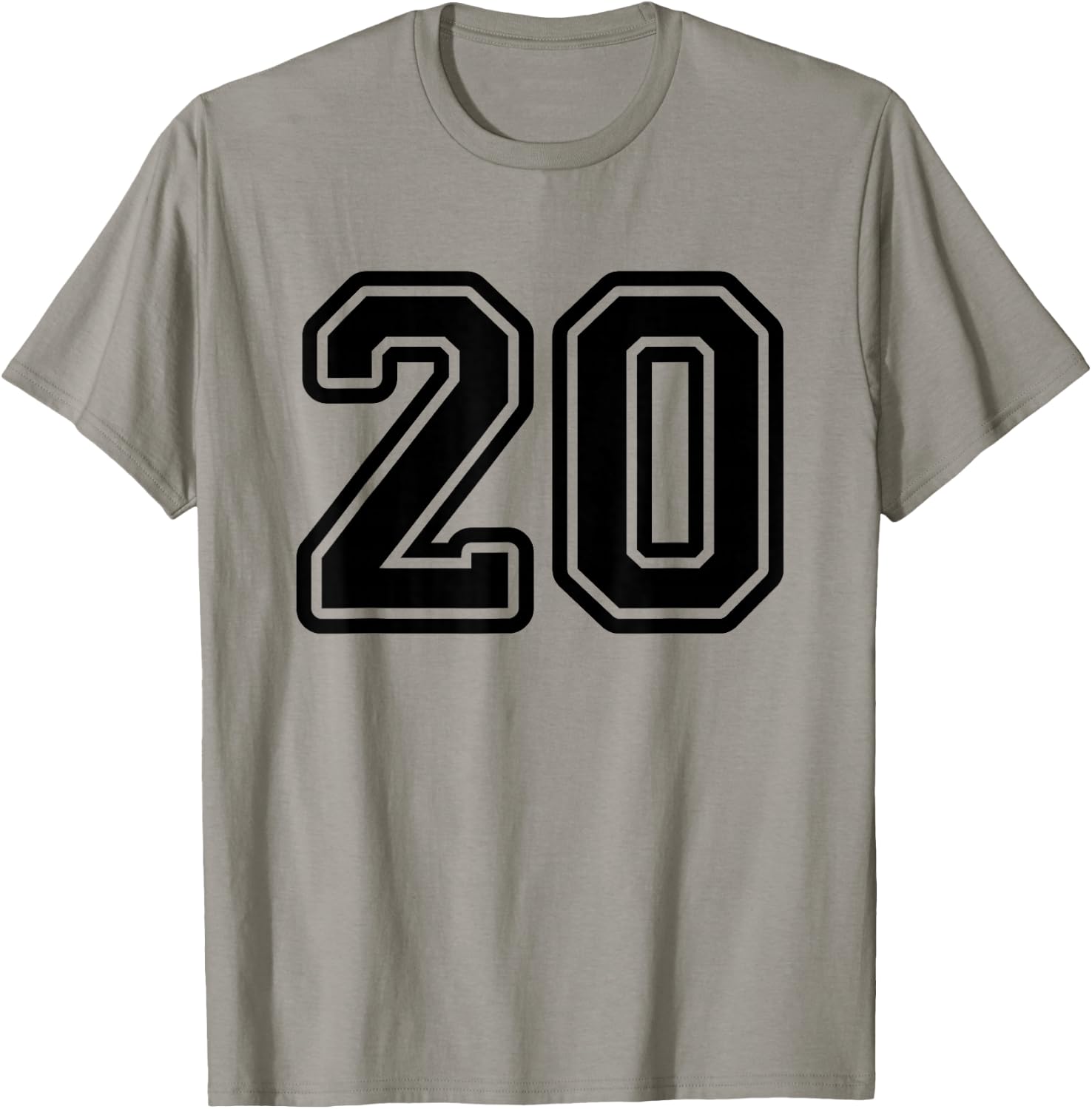Sport Team Number #20 T-Shirt - T-Shirt | Sand