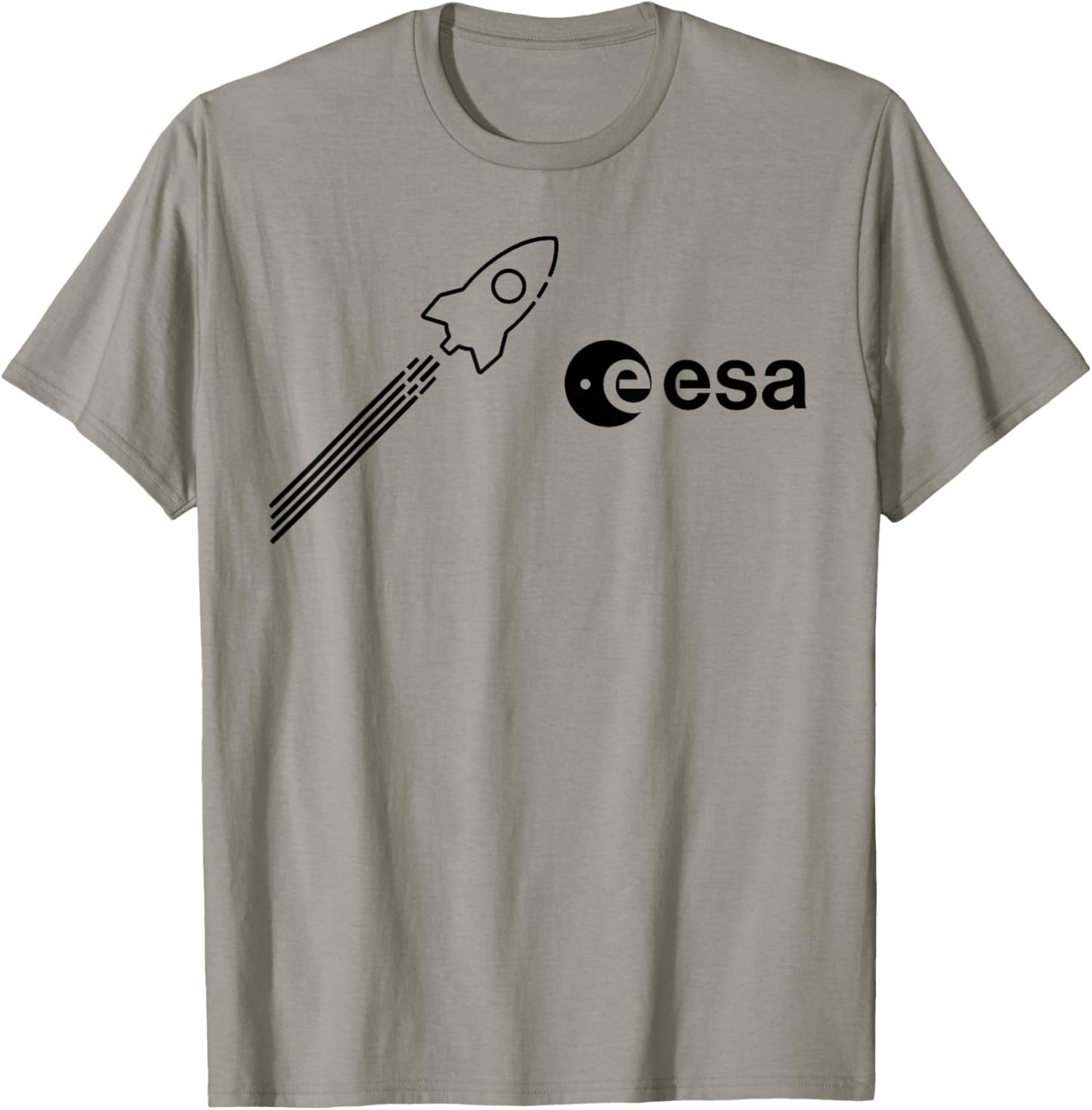 ESA European Space Agency Rocket Start Logo , gray T-Shirt - T-Shirt | Sand