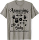 Gym Lifting Weights Women Old Lady Workout Fitness Gift Her T-Shirt - T-Shirt | Sand