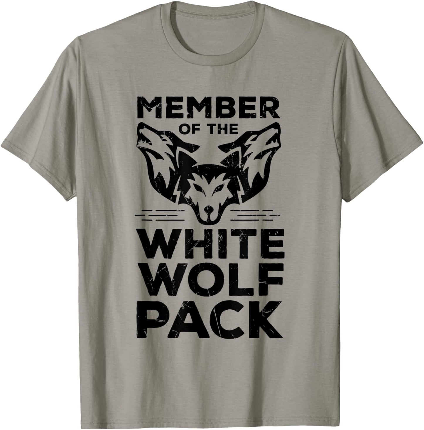 Cool Member Of The White Wolf Pack Wolf Lovers T-Shirt - T-Shirt | Sand