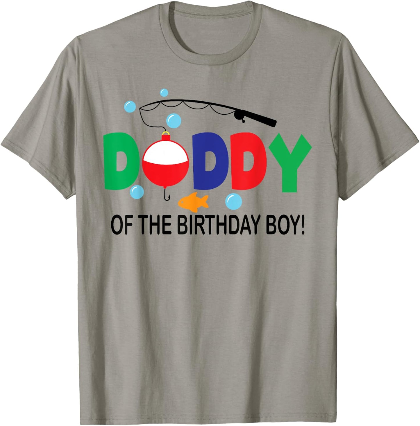 Daddy of The Birthday Boy 1st Birthday Fishing Theme Boy T-Shirt - T-Shirt | Sand