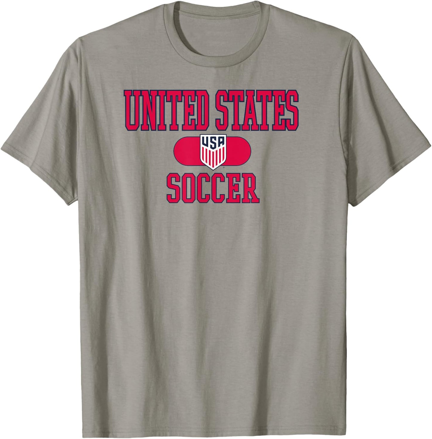 United States Soccer Varsity Gray USMNT Officially Licensed T-Shirt - T-Shirt | Sand
