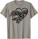 The Dreaming Dragon Wolf and Dragon Love T-Shirt - T-Shirt | Sand