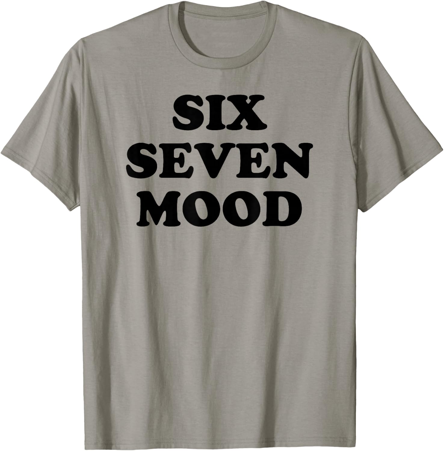 Lustiges Meme von Six Seven Mood T-Shirt - T-Shirt | Sand