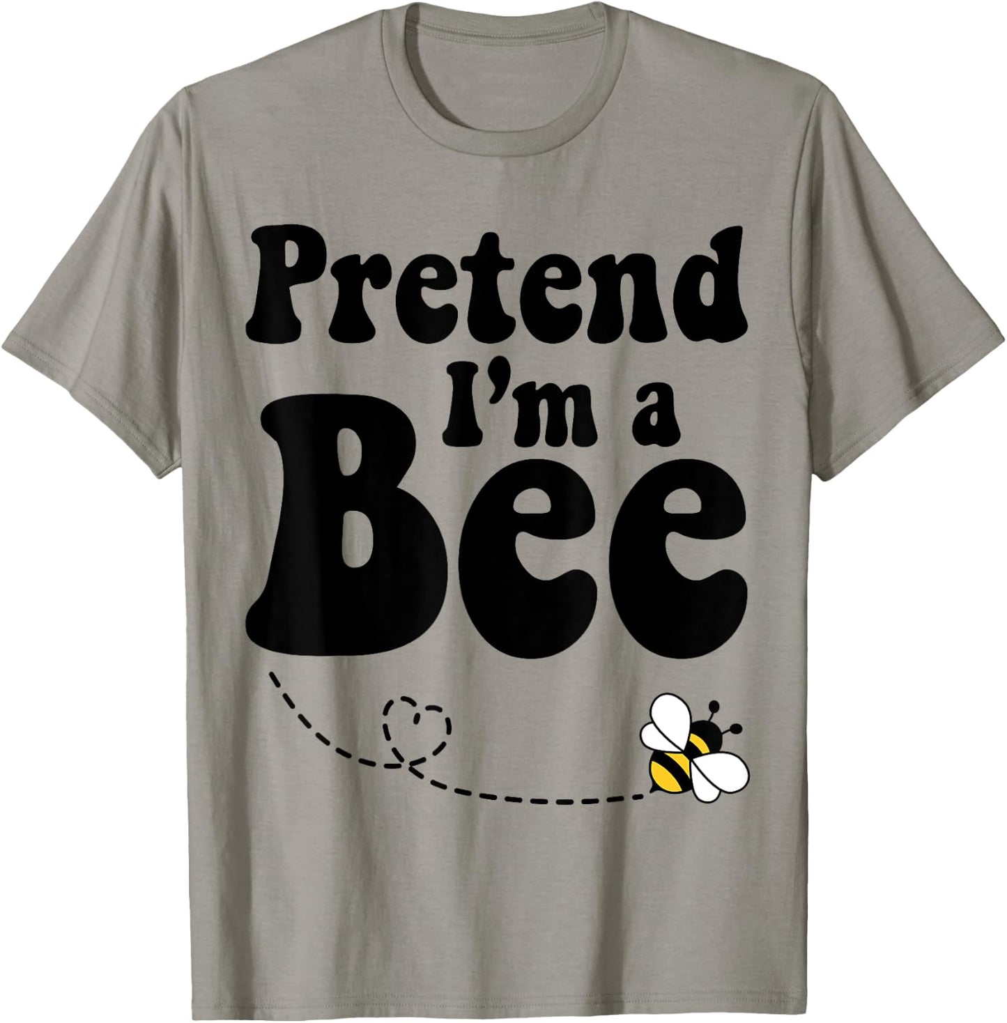 Pretend I'm a Bee Halloween Yellow Costume Men Women Boys T-Shirt - T-Shirt | Sand