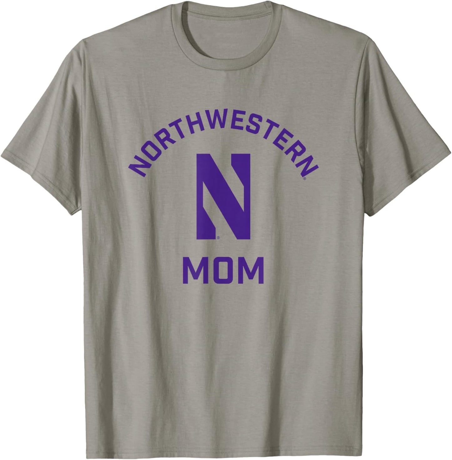 Northwestern University Wildcats Arched Mom T-Shirt - T-Shirt | Sand