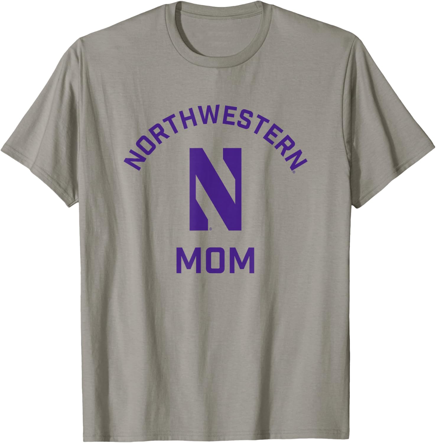 Northwestern University Wildcats Arched Mom T-Shirt - T-Shirt | Sand