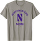 Northwestern University Wildcats Arched Mom T-Shirt - T-Shirt | Sand