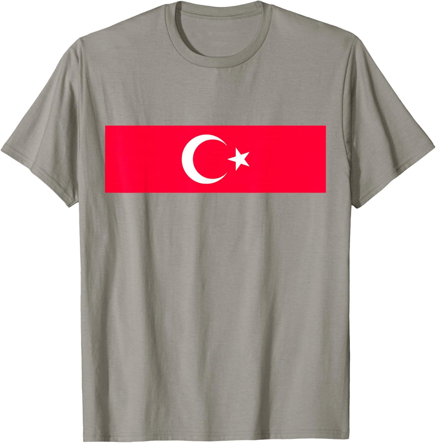Turkish Flag , white, S T-Shirt - T-Shirt | Sand