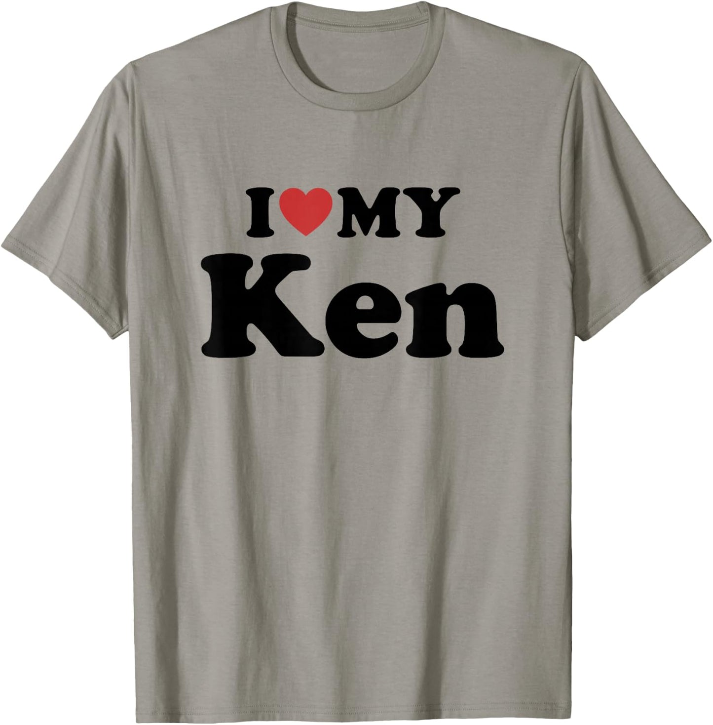 I Love My Ken Prénom Assorti Couple T-Shirt - T-Shirt | Sand