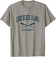 Long Beach Island New Jersey Vintage Nautical Paddles Sports Men Women Girls Kids T-Shirt - T-Shirt | Sand