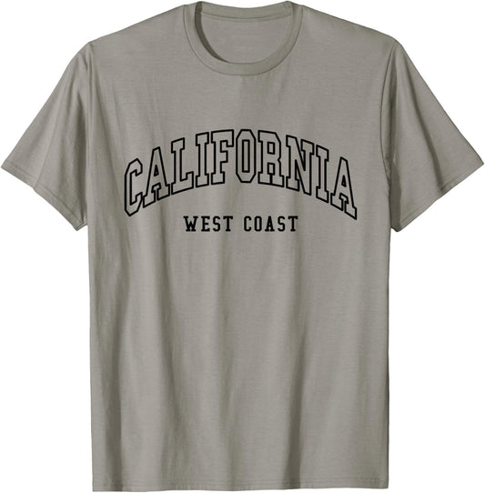 California - West Coast - Throwback Design - Classic T-Shirt - T-Shirt | Sand