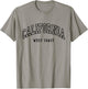 California - West Coast - Throwback Design - Classic T-Shirt - T-Shirt | Sand