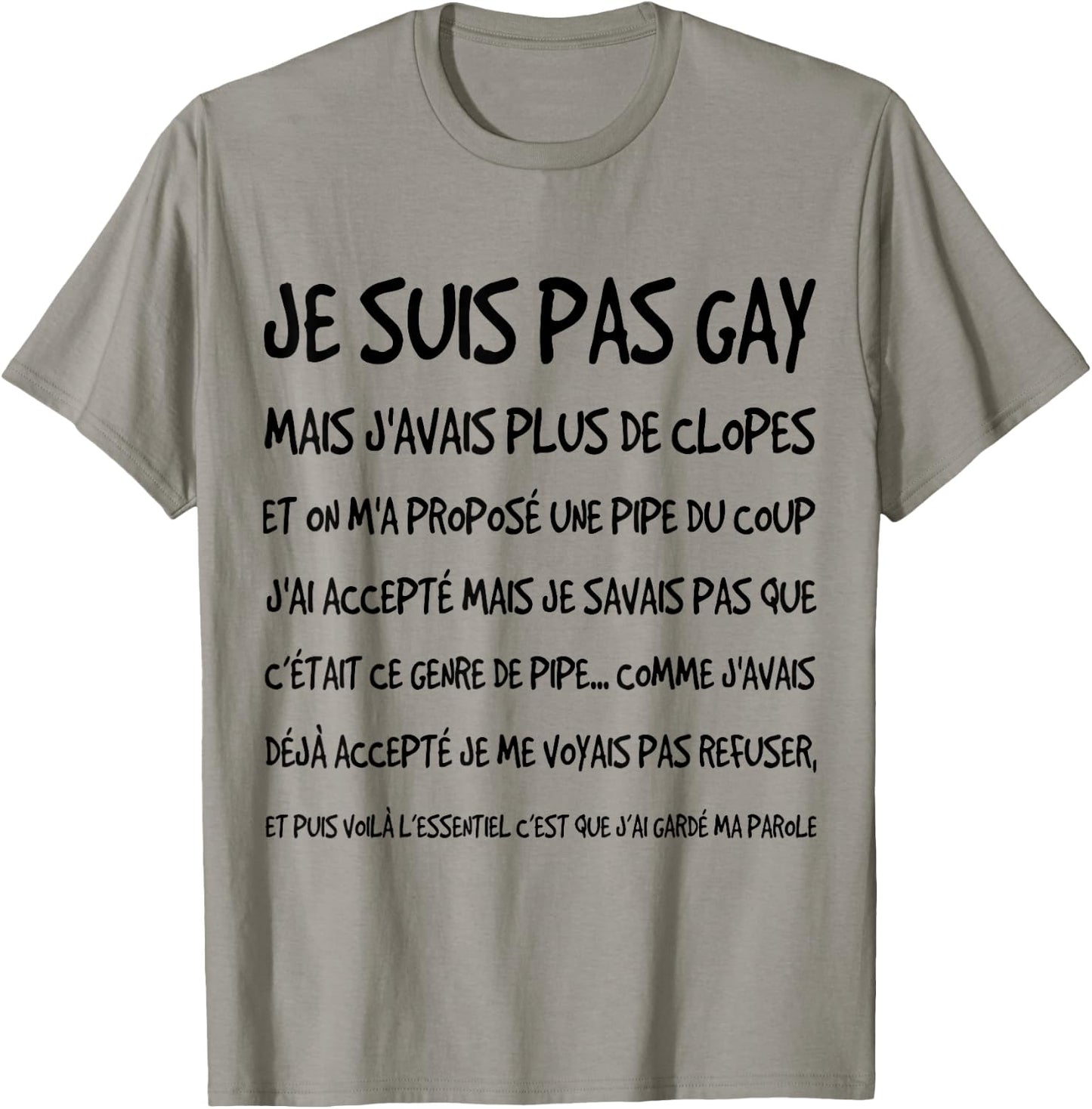 I'm Not Gay But 10, Joke And Humor Of Beauf Gift , white, S T-Shirt - T-Shirt | Sand