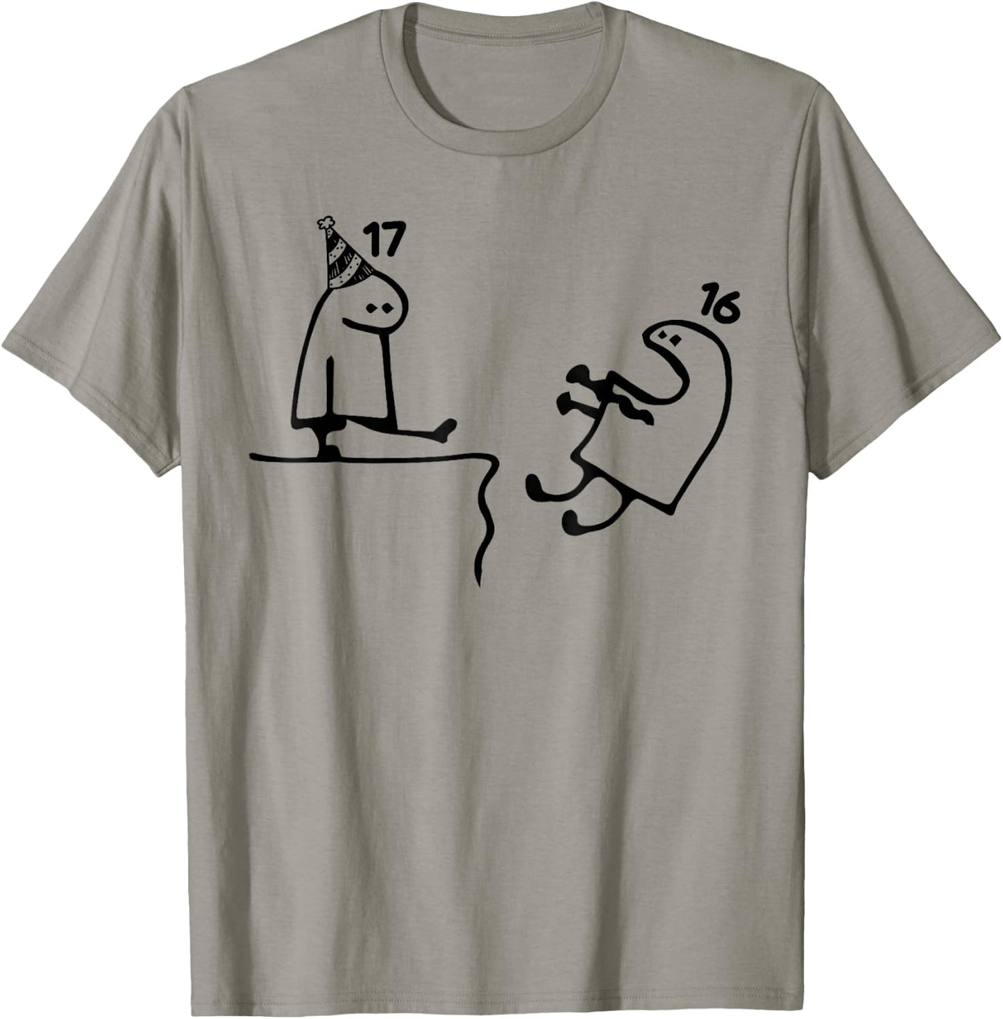 17th Birthday Party Funny 17 Years Old Birthday Teens T-Shirt - T-Shirt | Sand