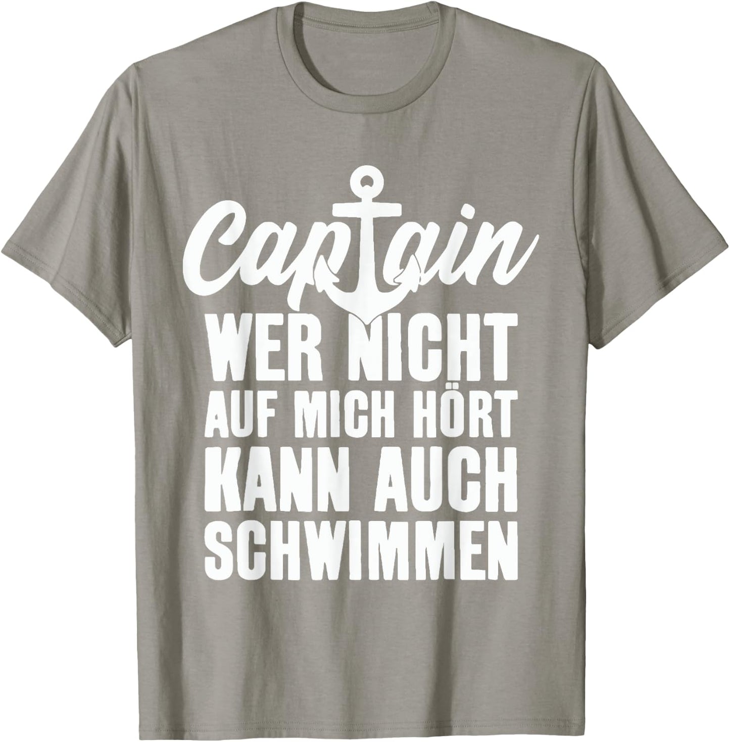 Captain Saying Anchor Nautical Design , blue, S T-Shirt - T-Shirt | Sand