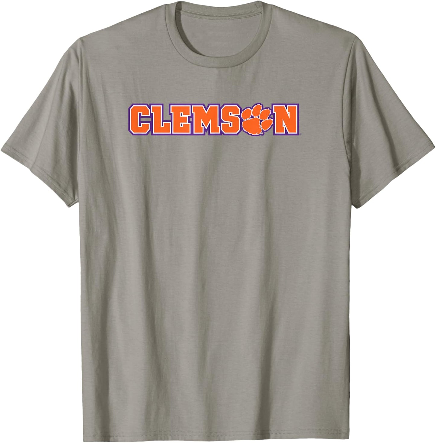 Elite Authentics Clemson Tigers Classic Paw White Officially Licensed T-Shirt - T-Shirt | Sand