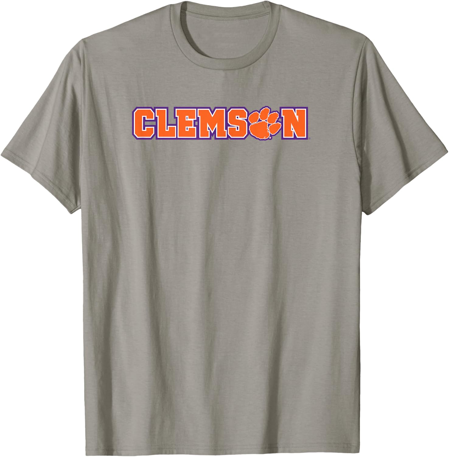 Elite Authentics Clemson Tigers Classic Paw White Officially Licensed T-Shirt - T-Shirt | Sand