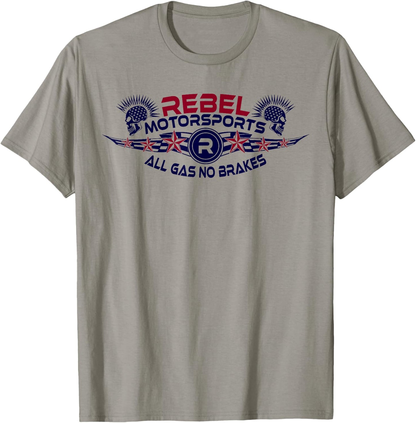 Rebel Motorsports Star-struck All Gas No Brakes T-Shirt - T-Shirt | Sand